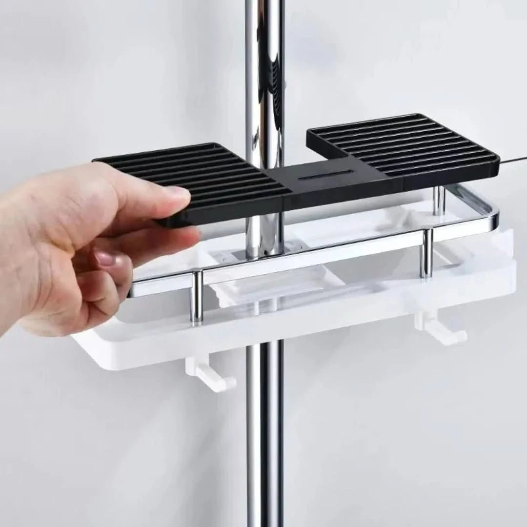 Self-Adhesive Shower Storage Rack – No Drilling Required
