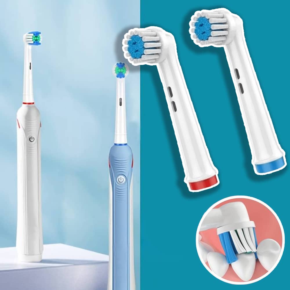 Replacement Toothbrush Heads Set of 4 for Oral-B