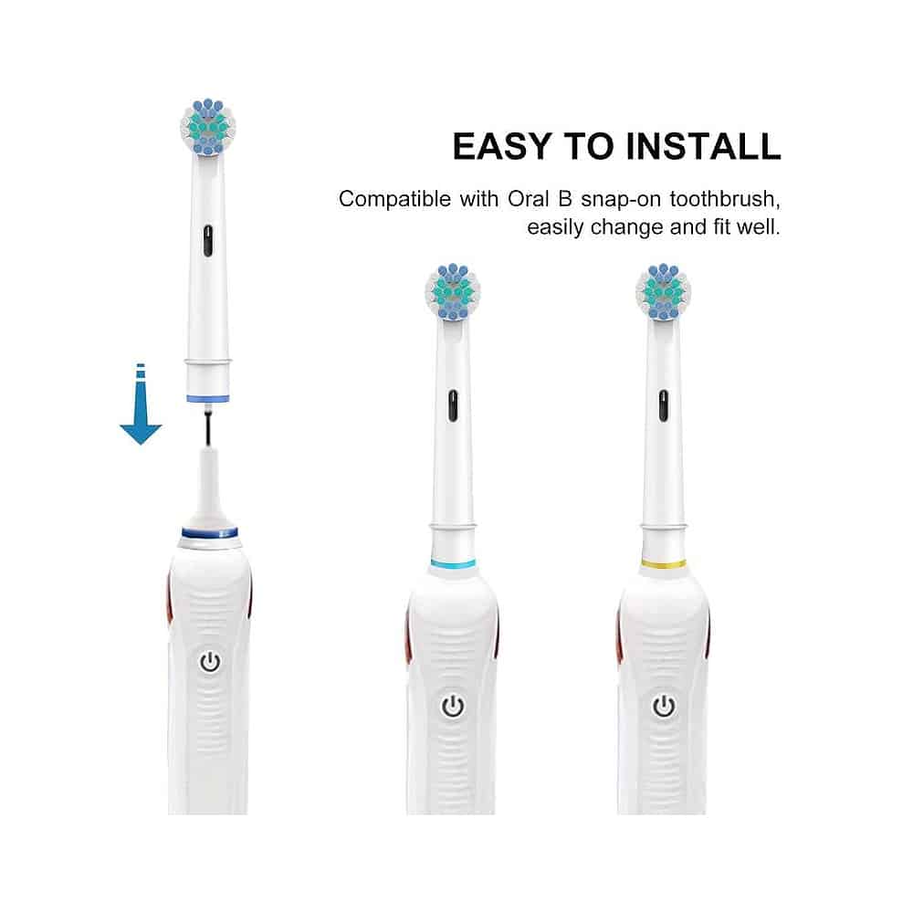 Replacement Toothbrush Heads Set of 4 for Oral-B