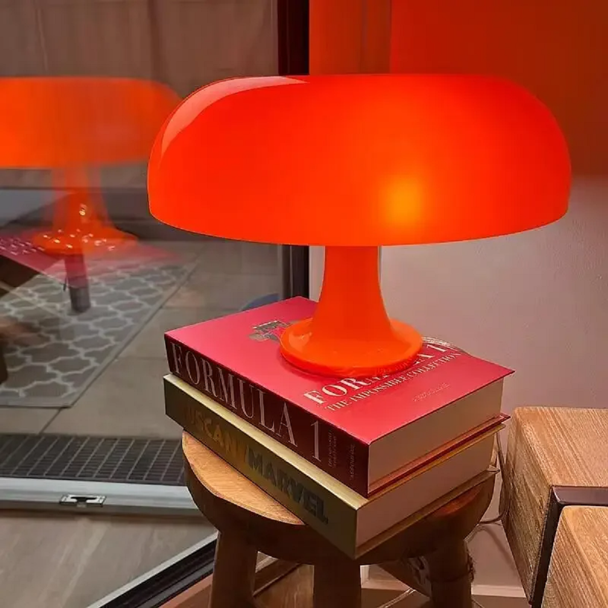 Table Lamps with LED Mushroom Design in Nordic Style
