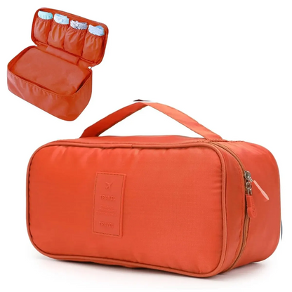Toiletry and Cosmetic Case Organizer Bags for Multi-Function Bra Storage