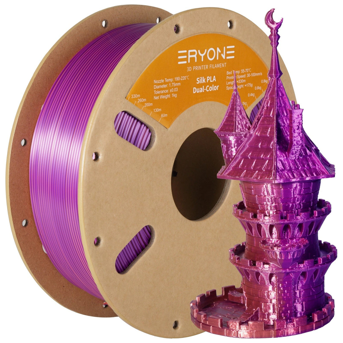 Dual-Color PLA Filament for 3D Printing