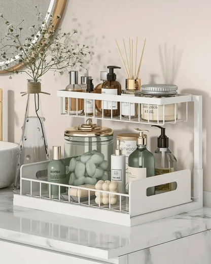 Extendable Under-Cabinet Storage Organizer – Luxurious Design