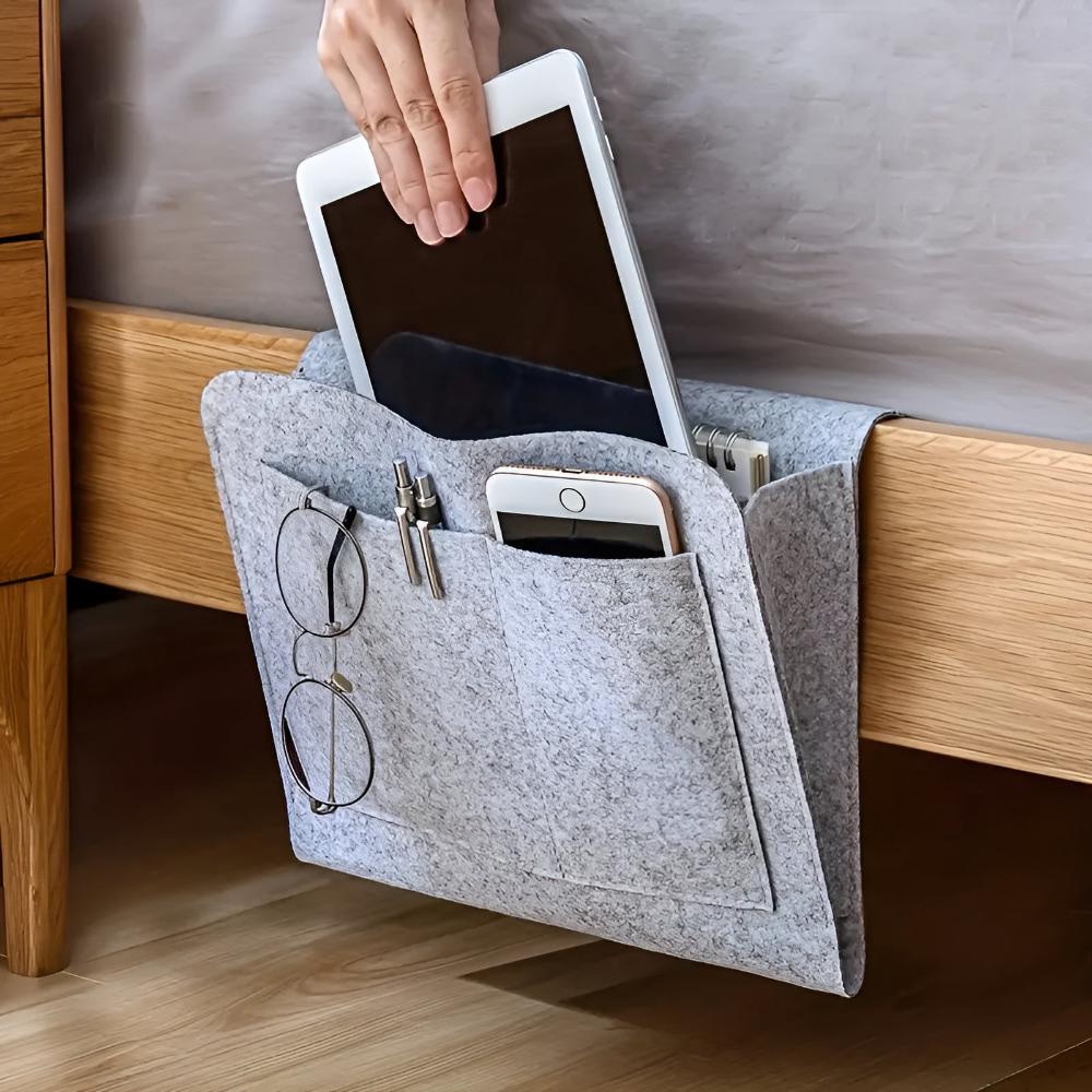 Chic Felt Bedside Caddy | Stylish Storage for Essentials