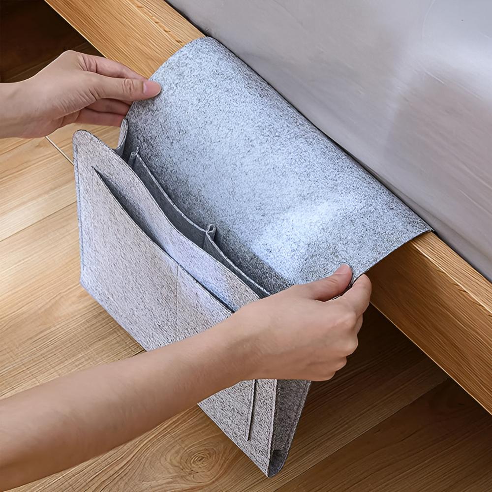 Chic Felt Bedside Caddy | Stylish Storage for Essentials