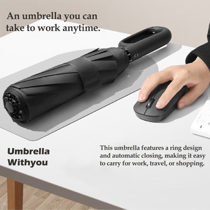 Hands-Free Umbrella with Unique Ring Handle