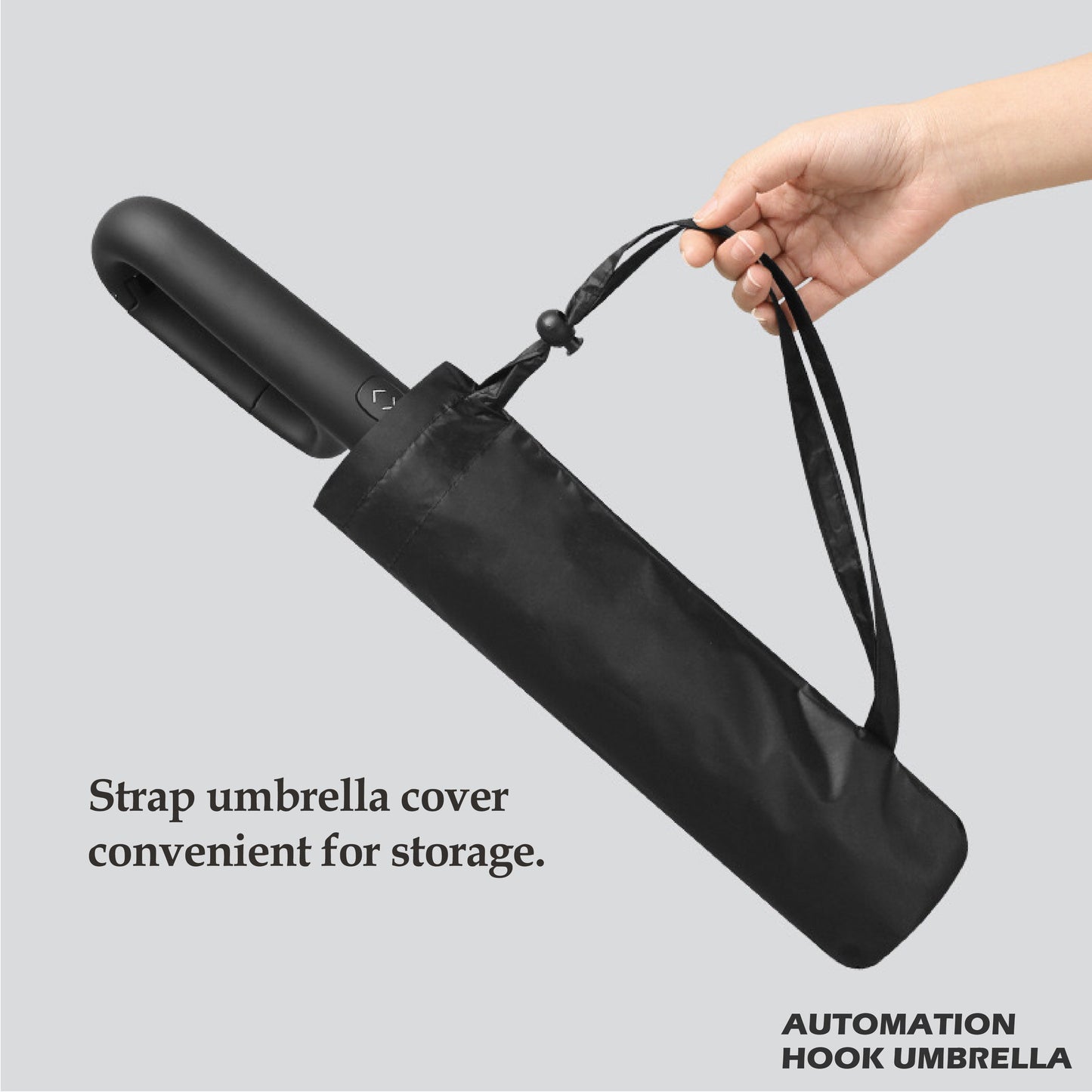 Hands-Free Umbrella with Unique Ring Handle