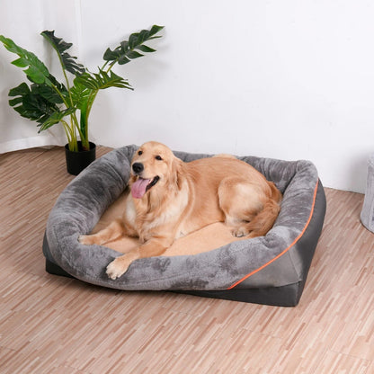 Ultimate Comfort Dog Bed with Supportive Foam & Washable Cover