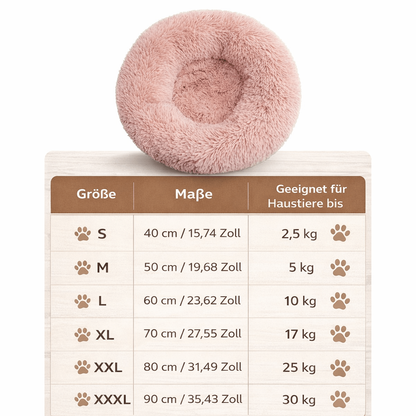 Cozy Nesting Dog Bed with Plush Supportive Bolster