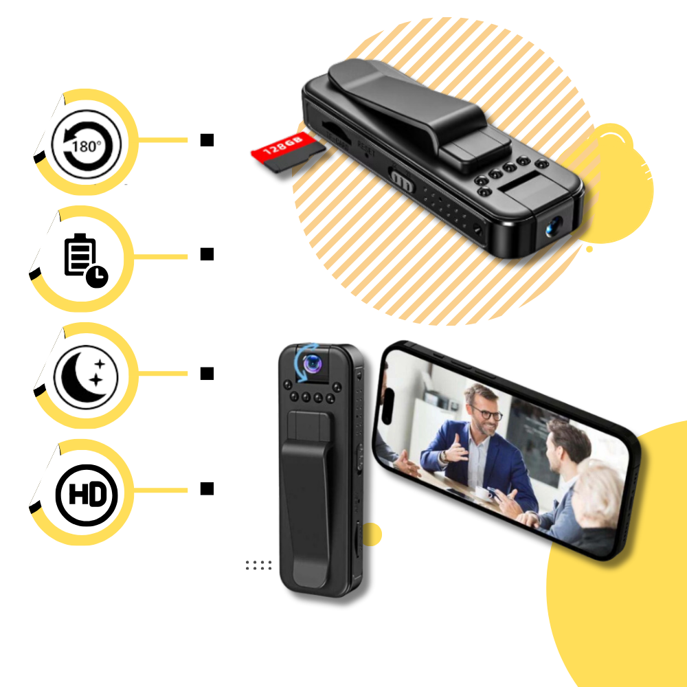 Wireless Vlog Body Camera Compatible with OTG Devices