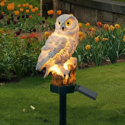 Eco-Friendly Illuminating Owl Garden Stake Light