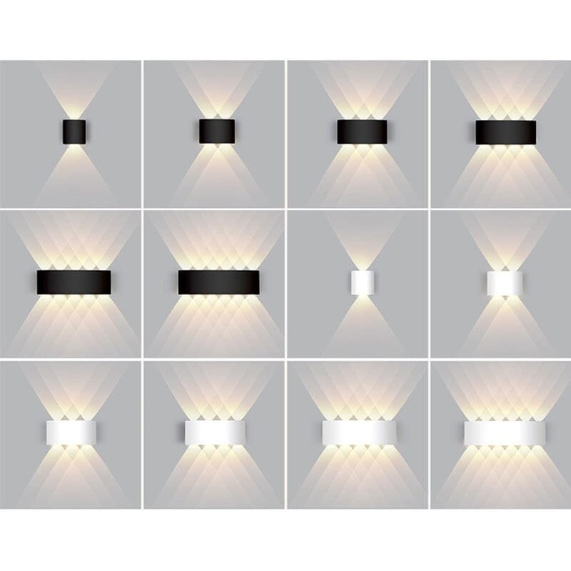 Sleek LED Outdoor Wall Light with Dual Direction Illumination