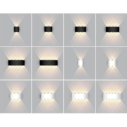 Sleek LED Outdoor Wall Light with Dual Direction Illumination