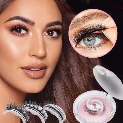 Self-Adhesive False Eyelashes for Quick Application - Natural Appearance