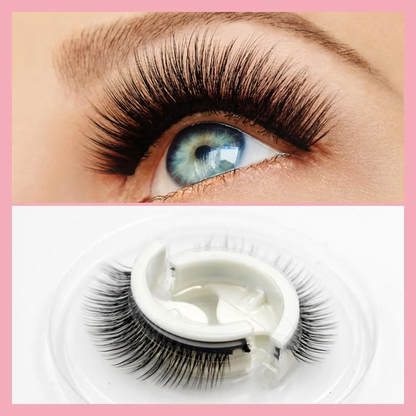 Self-Adhesive False Eyelashes for Quick Application - Natural Appearance