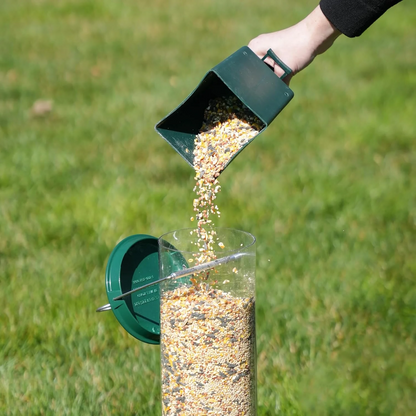 Rotatable Squirrel-Resistant Bird Feeder for Gardens with Multiple Ports