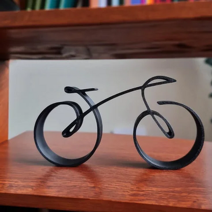 Minimalist Metal Wall Art for Cyclists – VeloWire Bike Silhouette