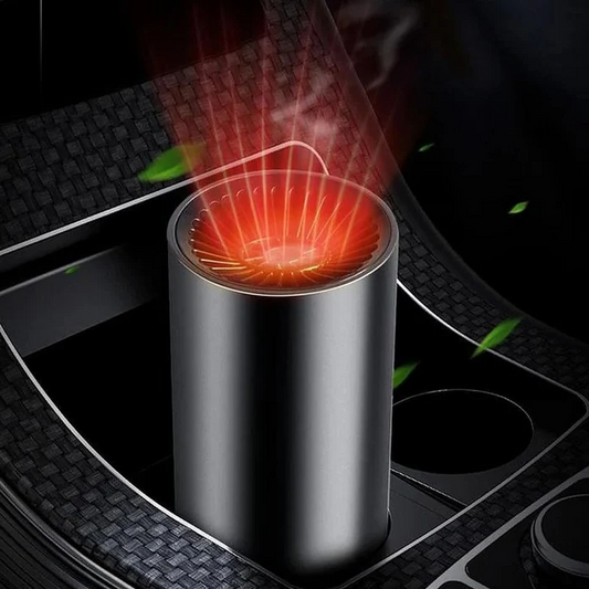 12V Car Hot Air Fan Heater & Defroster – Compact 360° Design