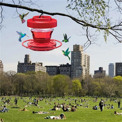Red Hummingbird Nectar Feeder with Insect Guard