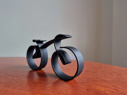 Minimalist Metal Wall Art for Cyclists – VeloWire Bike Silhouette