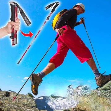 Telescopic Walking Sticks with Adjustable Folding Design