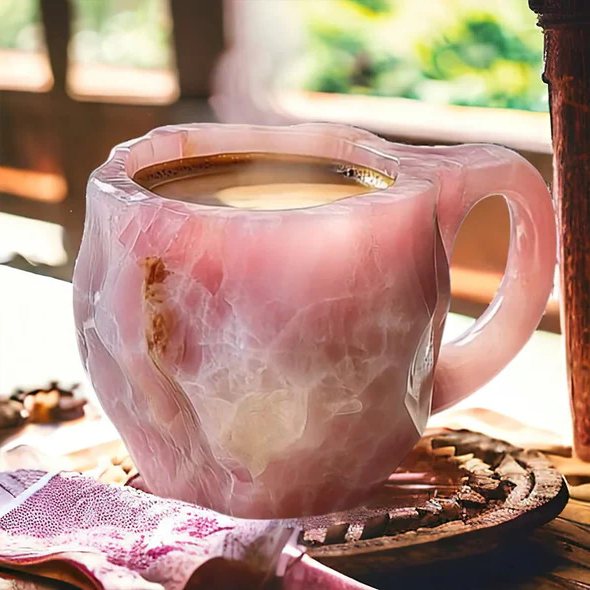 Novelty Cup with Crystal-Effect Finish – Mineral Coffee Mug