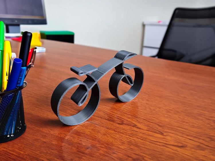 Minimalist Metal Wall Art for Cyclists – VeloWire Bike Silhouette