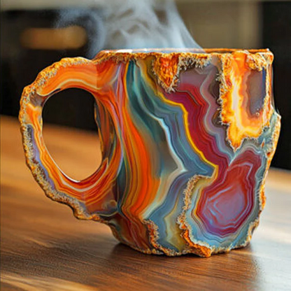 Novelty Cup with Crystal-Effect Finish – Mineral Coffee Mug