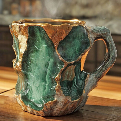 Novelty Cup with Crystal-Effect Finish – Mineral Coffee Mug