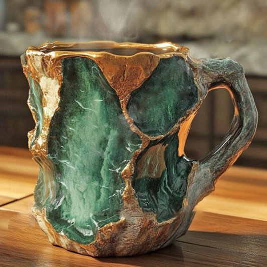 Novelty Cup with Crystal-Effect Finish – Mineral Coffee Mug