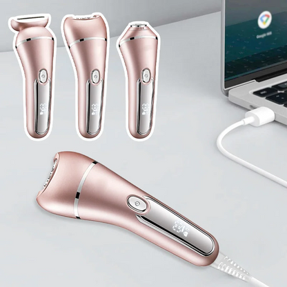 3-in-1 Electric Shaver – Waterproof and Rechargeable