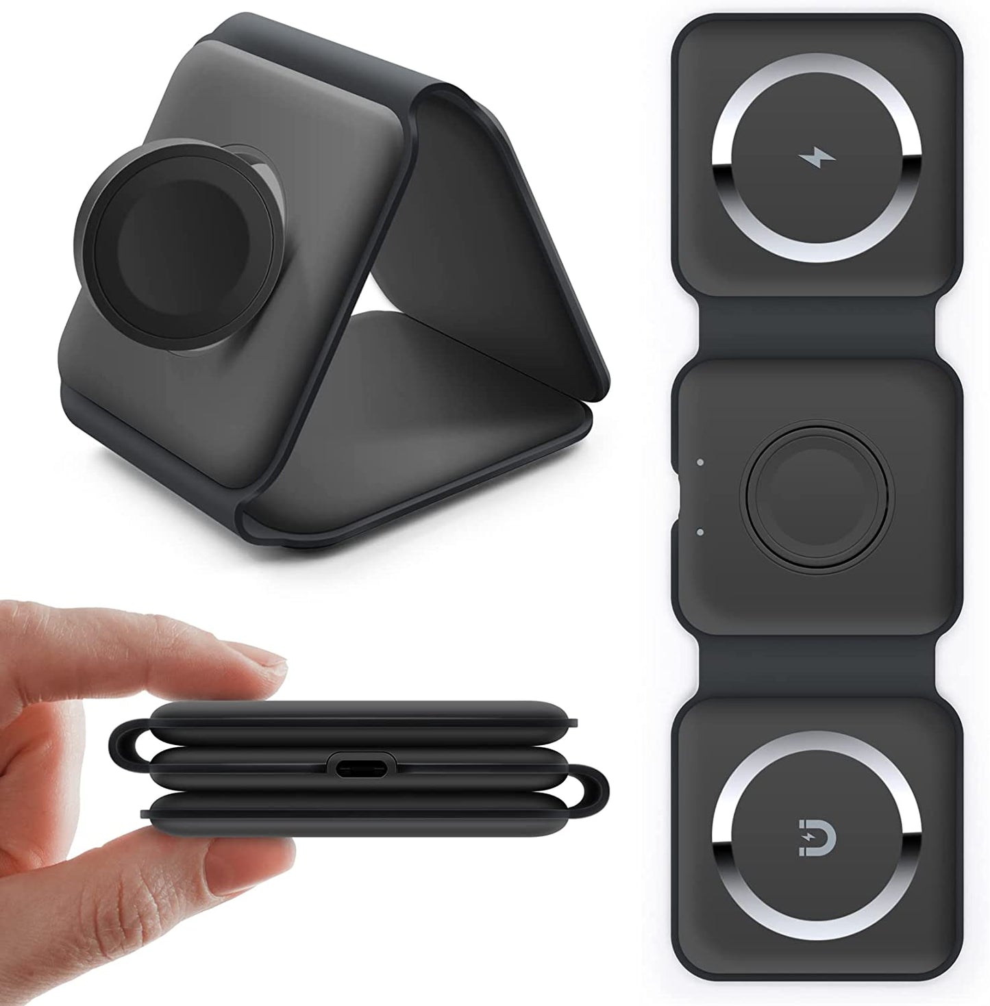 Versatile 3-in-1 Wireless Charging Station