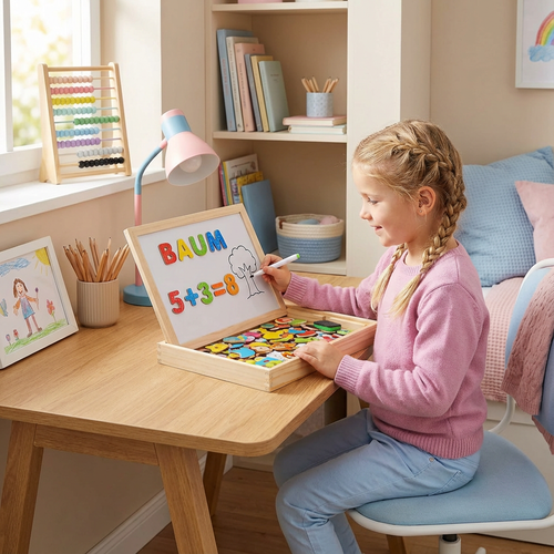 2-in-1 Drawing Board for Kids - Montessori Educational Toy