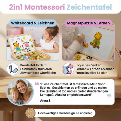 2-in-1 Drawing Board for Kids - Montessori Educational Toy