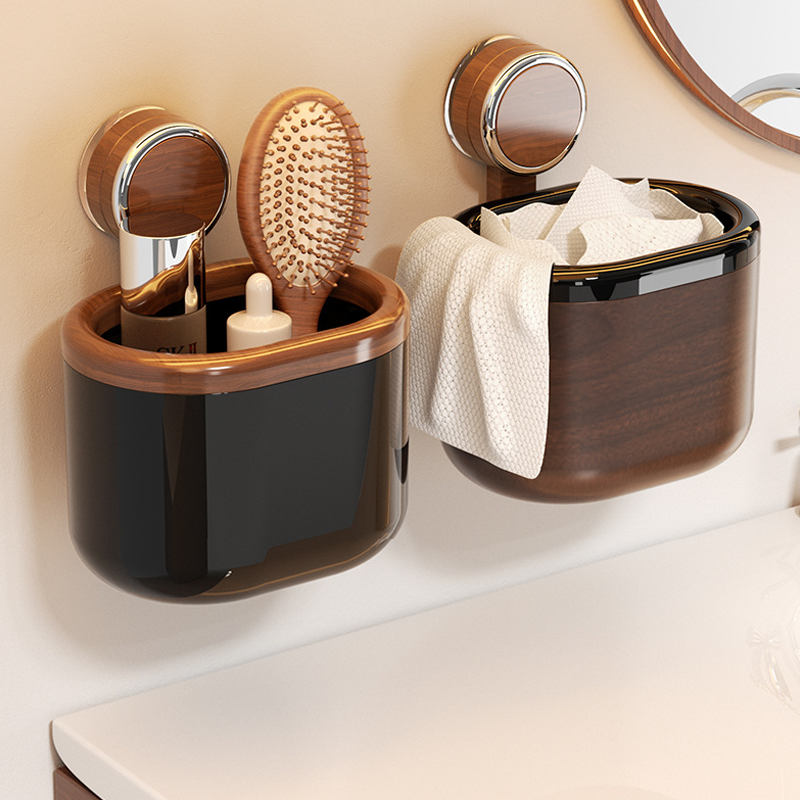 Suction-Cup Bathroom Organizer | No-Drill Wall Storage Solution