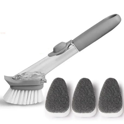 Soap Dispensing Dish Brushes for Easy Cleaning