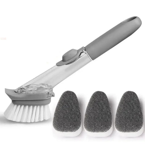 Soap Dispensing Dish Brushes for Easy Cleaning