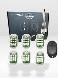 Pack of 6 Strobe Lights + Remote Control