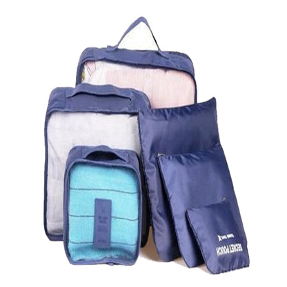 Ultimate Travel Storage Solution: 6-Piece Organizer Set