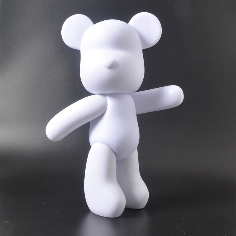 Create Your Own Fluid Art Bear Figurine with Movable Arms