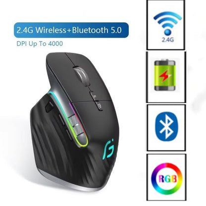 Wireless Ergonomic Vertical Mouse - 4000 DPI, UK Version