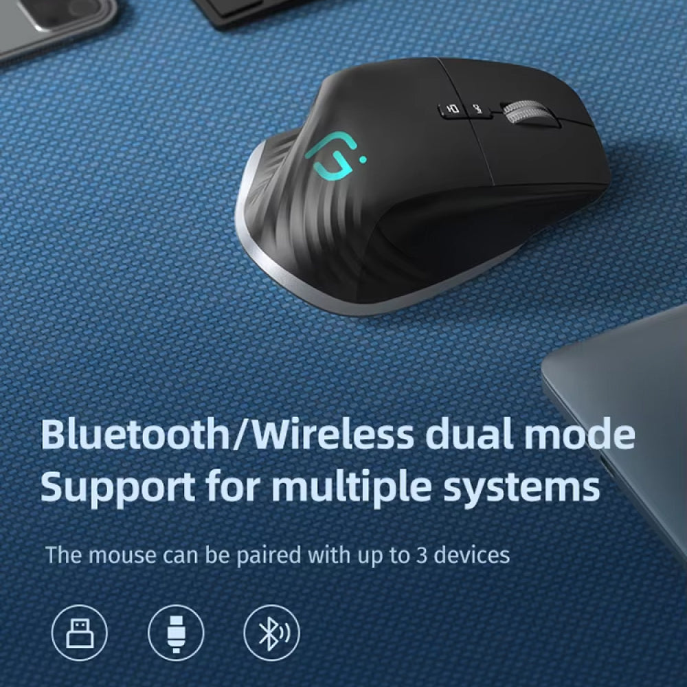 Wireless Ergonomic Vertical Mouse - 4000 DPI, UK Version