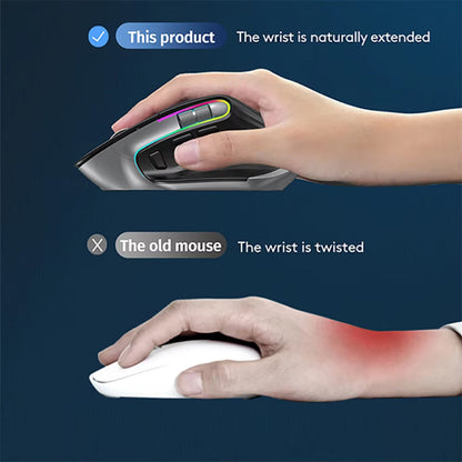 Wireless Ergonomic Vertical Mouse - 4000 DPI, UK Version