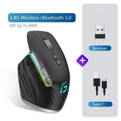 Wireless Ergonomic Vertical Mouse - 4000 DPI, UK Version