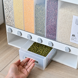 Ultimate 6-Compartment Cereal Dispenser for Easy Storage