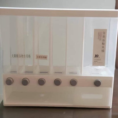 Ultimate 6-Compartment Cereal Dispenser for Easy Storage