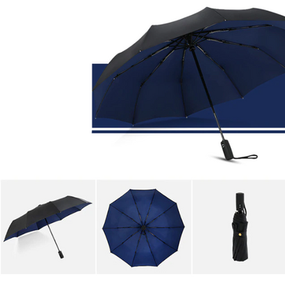 Compact Wind-Resistant Umbrella – Complete Protection from Rain and Wind