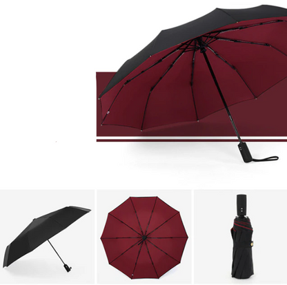 Compact Wind-Resistant Umbrella – Complete Protection from Rain and Wind