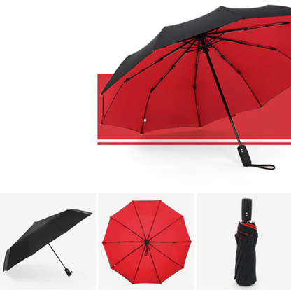 Compact Wind-Resistant Umbrella – Complete Protection from Rain and Wind