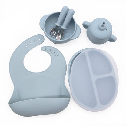 6-Piece Baby Weaning Set with Silicone Pumpkin Design